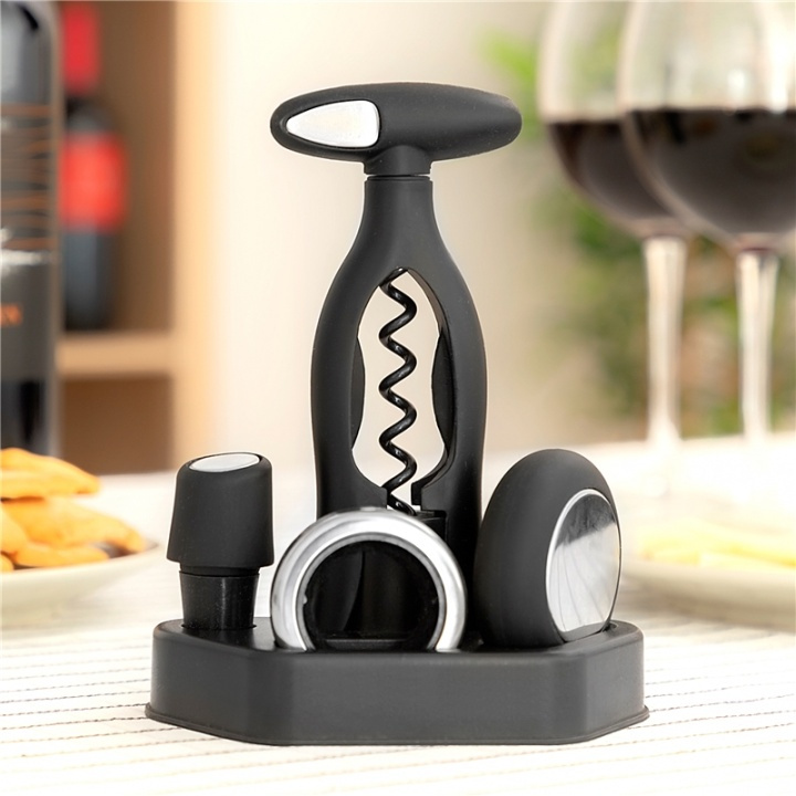 InnovaGoods Wine accessories 5 pieces in the group HOME, HOUSEHOLD & GARDEN / Kitchen utensils / Wine & Drink accessories at TP E-commerce Nordic AB (38-89708)
