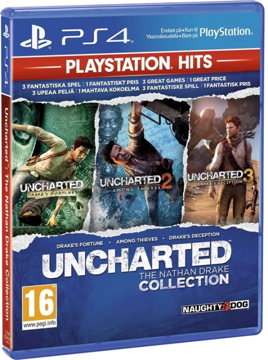 PS4 Uncharted Collection 1-3 HITS in the group HOME ELECTRONICS / Game consoles & Accessories / Sony PlayStation 4 at TP E-commerce Nordic AB (38-89765)