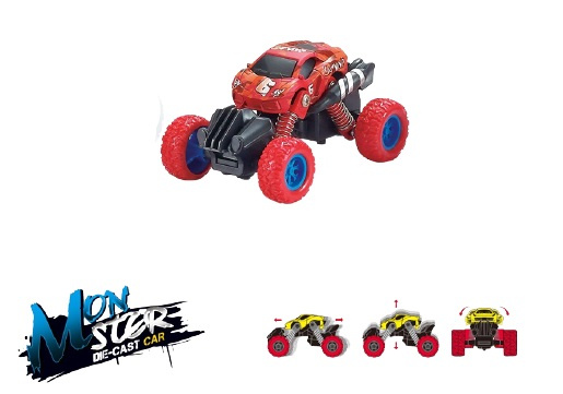 Mini Monster Truck 4x4 1:70, Red in the group TOYS, KIDS & BABY PRODUCTS / Toys / Toy cars at TP E-commerce Nordic AB (38-89866)