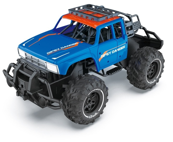 RC Big Foot Buggy 1:12, Blå/röd in the group TOYS, KIDS & BABY PRODUCTS / Radio controlled / RC cars at TP E-commerce Nordic AB (38-89871)