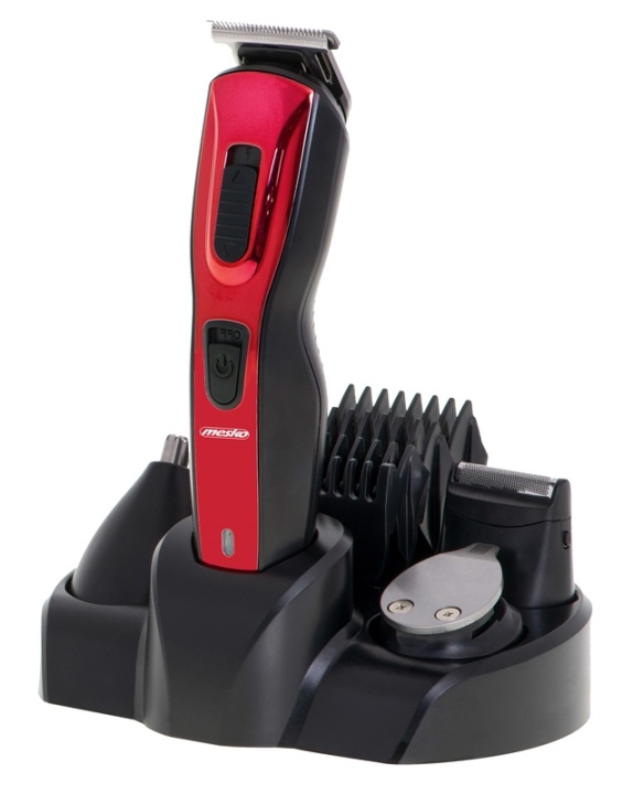 Mesko Multitrimmer, Röd-Svart (MS 2931) in the group BEAUTY & HEALTH / Hair & Styling / Shaving & Trimming / Hair trimmers at TP E-commerce Nordic AB (38-89952)