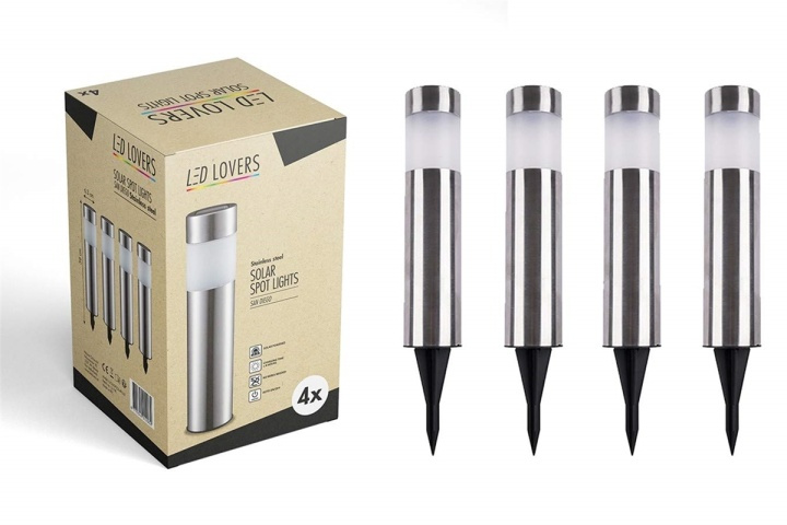 LED LOVERS San Diego 4-pack Solar lighting for garden in the group HOME, HOUSEHOLD & GARDEN / Electricity & Lighting / Outdoor lighting / Solar lamp at TP E-commerce Nordic AB (38-89960)