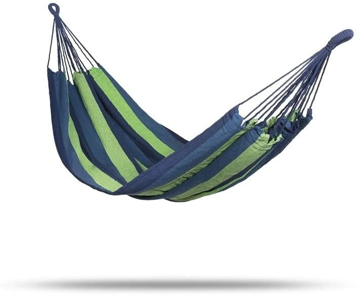 909 Outdoor Hammock 100x200cm, Blue/Green in the group Sport, leisure & Hobby / Outdoor recreation / Outdoor recreation gadgets at TP E-commerce Nordic AB (38-89967)