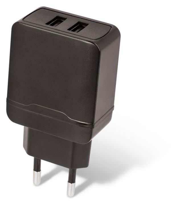 Maxlife USB Fast Charger, MXTC-02, 2xUSB, fast charge, black (2.4 A) in the group SMARTPHONE & TABLETS / Chargers & Cables / Wall charger / Wall charger USB at TP E-commerce Nordic AB (38-90055)