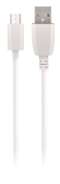 Maxlife microUSB fast charging cable (2A) 3m, White in the group SMARTPHONE & TABLETS / Chargers & Cables / Cables / Cables microUSB at TP E-commerce Nordic AB (38-90064)