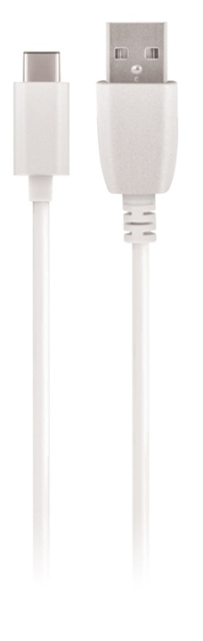 Maxlife USB-C fast charging cable (3A), 1m, white in the group SMARTPHONE & TABLETS / Chargers & Cables / Cables / Cables Type C at TP E-commerce Nordic AB (38-90069)