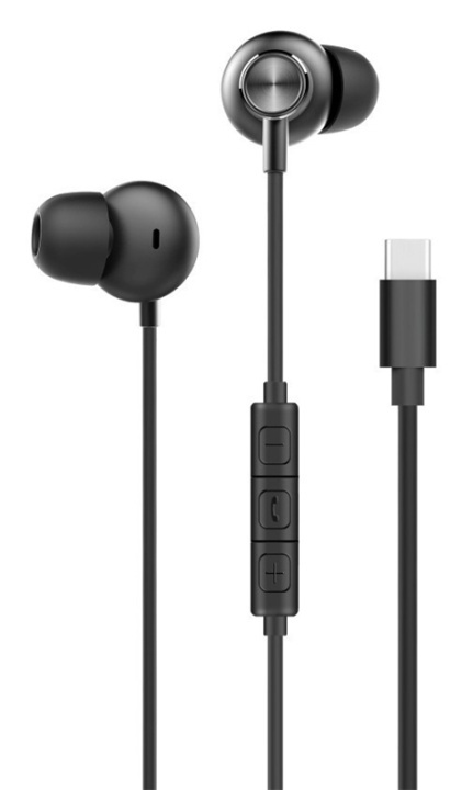 Music Soul - In-Ear hörlurar med USB-C, Svart in the group HOME ELECTRONICS / Audio & Picture / Headphones & Accessories / Headphones at TP E-commerce Nordic AB (38-90079)