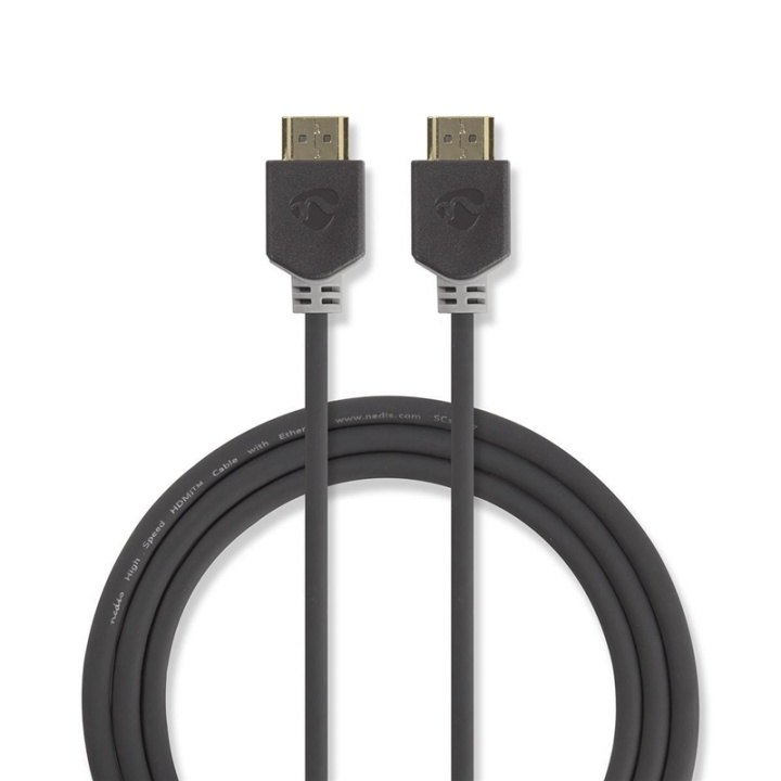 Nedis High Speed HDMI™ Cable with Ethernet | HDMI™ Connector | HDMI™ Connector | 4K@60Hz | ARC | 18 Gbps | 0.50 m | Round | PVC | Anthracite | Window Box in the group HOME ELECTRONICS / Cables & Adapters / HDMI / Cables at TP E-commerce Nordic AB (38-90116)