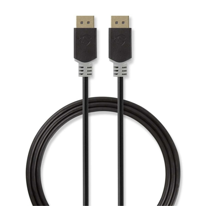 Nedis DisplayPort Cable | DisplayPort Male | DisplayPort Male | 4K@60Hz | Gold Plated | 2.00 m | Round | PVC | Anthracite / Grey | Box in the group COMPUTERS & PERIPHERALS / Computer cables / DisplayPort / Cables at TP E-commerce Nordic AB (38-90117)