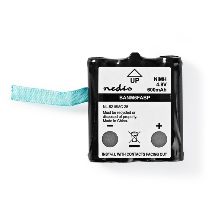 Rechargeable NiMH Battery Pack | 4.8 V DC | Rechargeable | 600 mAh | Precharged | 1-Polybag | N/A | Click Contact | Green in the group HOME ELECTRONICS / Batteries & Chargers / Rechargable batteries / Other at TP E-commerce Nordic AB (38-90132)