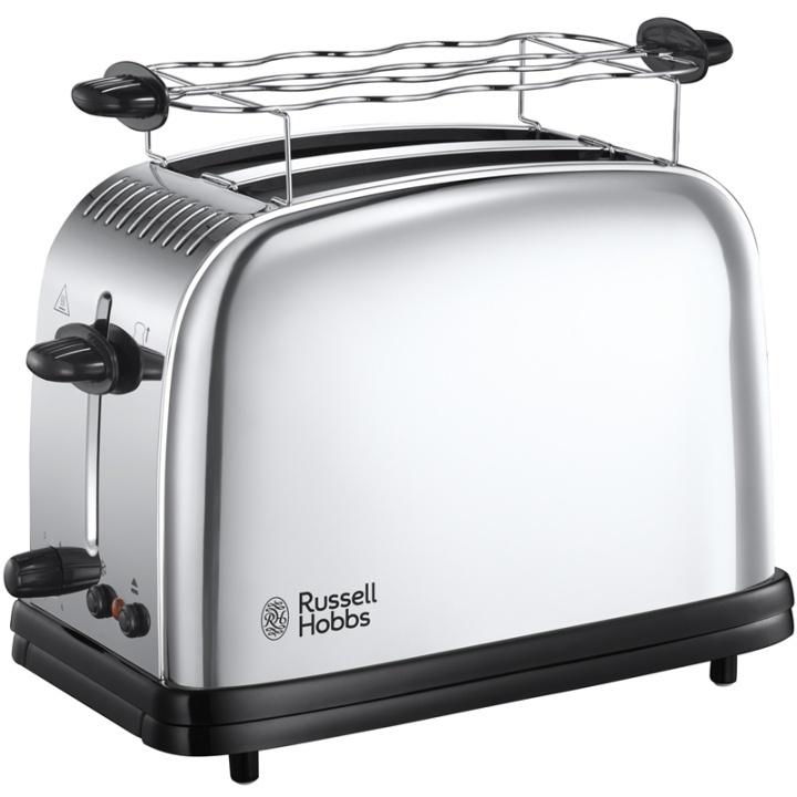 Russell Hobbs Chester Brödrost, 2 Brödskivor, Rostfritt stål in the group HOME, HOUSEHOLD & GARDEN / Household appliances / Toasters & Bread grills / Toasters at TP E-commerce Nordic AB (38-90177)