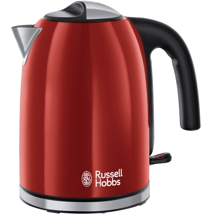 Russell Hobbs Vattenkokare Colours Red 1,7l in the group HOME, HOUSEHOLD & GARDEN / Household appliances / Water & Juice / Kettles at TP E-commerce Nordic AB (38-90189)