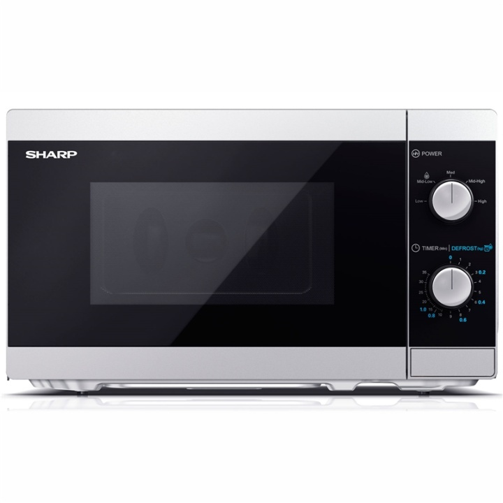 Sharp Microwave 20l Mechanical Panel 800W Silver in the group HOME, HOUSEHOLD & GARDEN / Household appliances / Microwave ovens at TP E-commerce Nordic AB (38-90226)