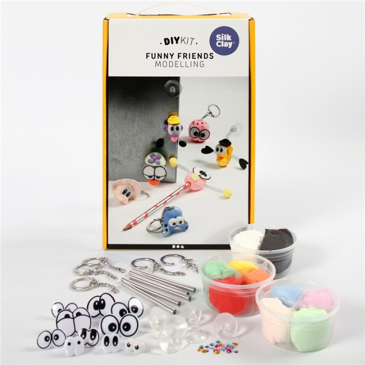 Silk Clay Funny Friends Stl. 30x18x5cm S in the group TOYS, KIDS & BABY PRODUCTS / Toys / Clay, play sand and accessories at TP E-commerce Nordic AB (38-90233)