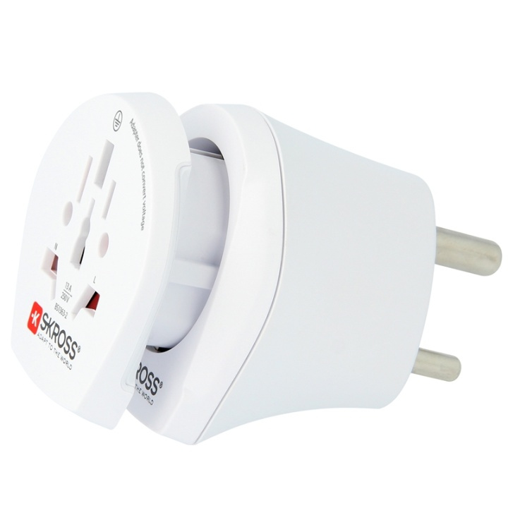 SKROSS El-Adapter Combo World t India in the group HOME, HOUSEHOLD & GARDEN / Electricity & Lighting / Travel adapters at TP E-commerce Nordic AB (38-90251)