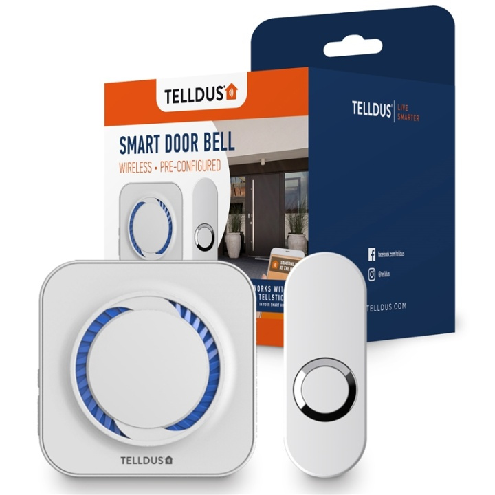 Telldus Trådlös dörrklocka 433 MHz in the group HOME, HOUSEHOLD & GARDEN / Smart home / Smart doorbells at TP E-commerce Nordic AB (38-90393)