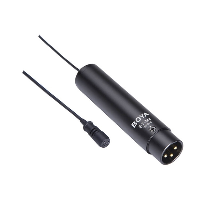 BOYA Microphone BY-M4C Lavalier XLR in the group HOME ELECTRONICS / Audio & Picture / Handheld Microphones at TP E-commerce Nordic AB (38-90553)