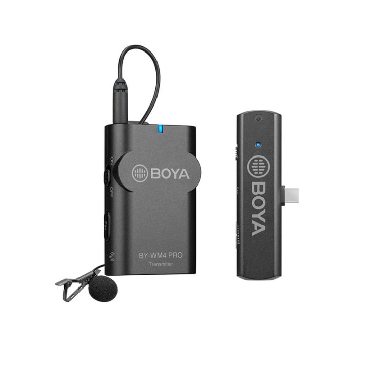 BOYA Microphone Lavalier Wireless BY-WM4 Pro K5 USB-C in the group HOME ELECTRONICS / Audio & Picture / Handheld Microphones at TP E-commerce Nordic AB (38-90555)