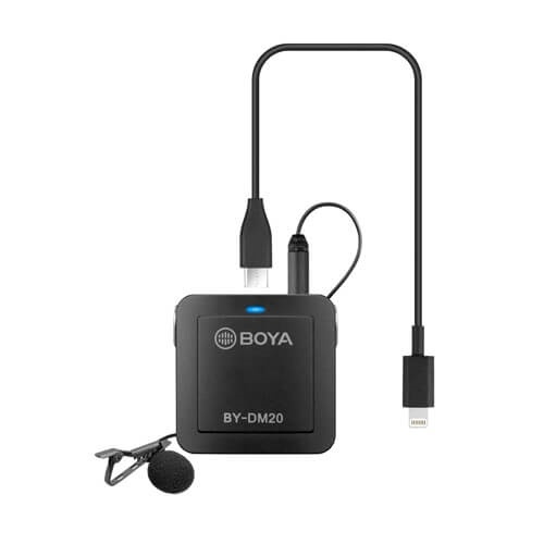 BOYA Microphone BY-DM20 Lavalier Dual USB-C & Lightning 2m. in the group HOME ELECTRONICS / Audio & Picture / Handheld Microphones at TP E-commerce Nordic AB (38-90557)