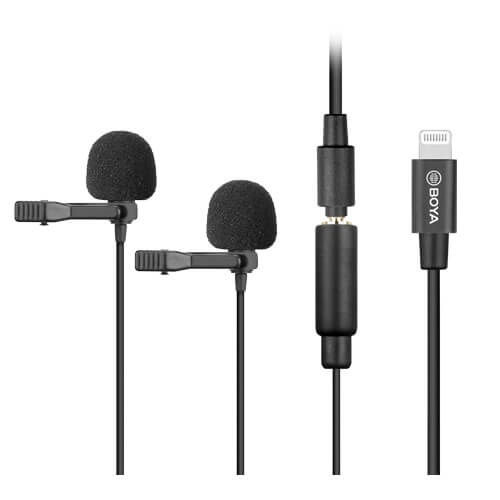 BOYA Microphone BY-M2D Lavalier Dual iOS 6m. in the group HOME ELECTRONICS / Audio & Picture / Handheld Microphones at TP E-commerce Nordic AB (38-90558)