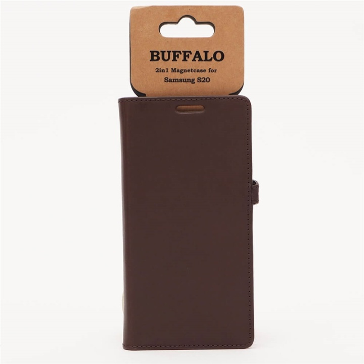 Buffalo Wallet Case Brown - Samsung S20 in the group SMARTPHONE & TABLETS / Phone cases / Samsung at TP E-commerce Nordic AB (38-90580)