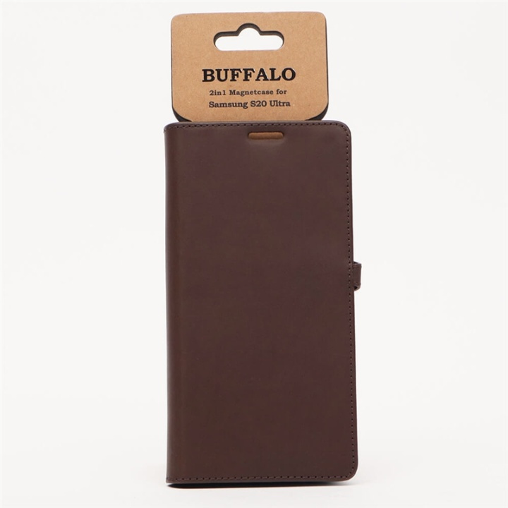 BUFFALO Wallet Case Brown - Samsung S20 Ultra in the group SMARTPHONE & TABLETS / Phone cases / Samsung at TP E-commerce Nordic AB (38-90582)