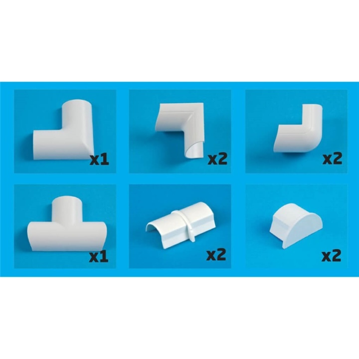 D-LINE Adapter Kit 20x10mm Vit in the group HOME ELECTRONICS / Cables & Adapters / Kable management at TP E-commerce Nordic AB (38-90616)