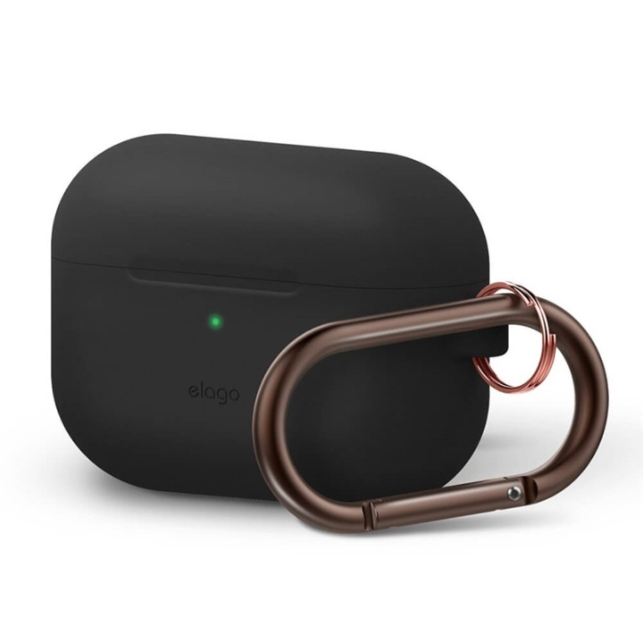 Elago Skyddsväska för Airpod Pro med Hängare Svart in the group HOME ELECTRONICS / Audio & Picture / Headphones & Accessories / Accessories at TP E-commerce Nordic AB (38-90625)