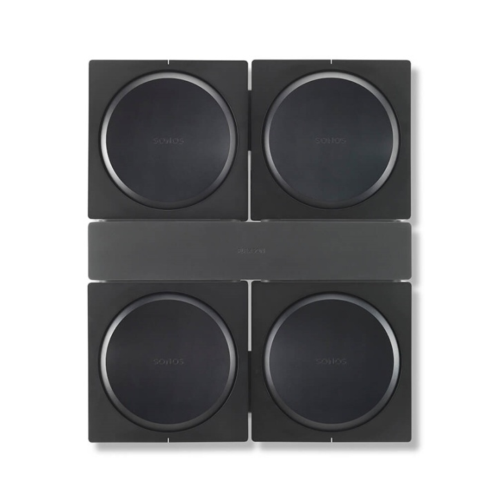FLEXSON Wallmount SONOS AMP 4x Black in the group HOME ELECTRONICS / Audio & Picture / Speakers & accessories / Speaker mounts at TP E-commerce Nordic AB (38-90643)