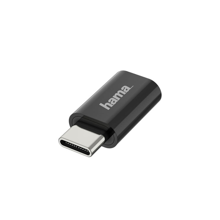 Hama USB-C Adapter till Micro-USB USB 2.0, 480 Mbps in the group SMARTPHONE & TABLETS / Chargers & Cables / Adapters at TP E-commerce Nordic AB (38-90708)