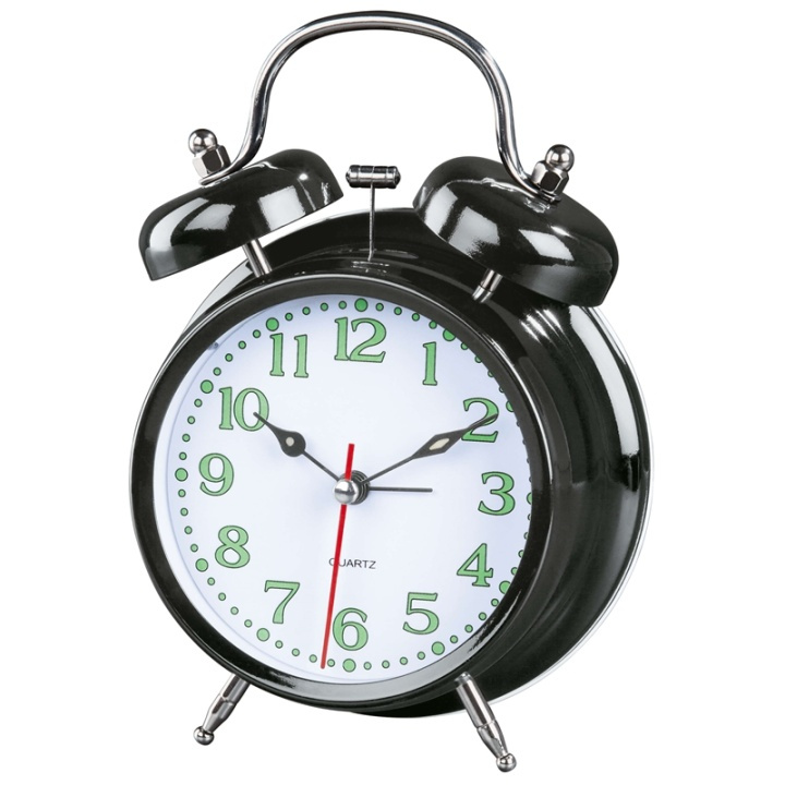 Hama Väckarklocka Nostalgi Svart in the group HOME, HOUSEHOLD & GARDEN / Watches & Counters / Alarmclocks at TP E-commerce Nordic AB (38-90723)