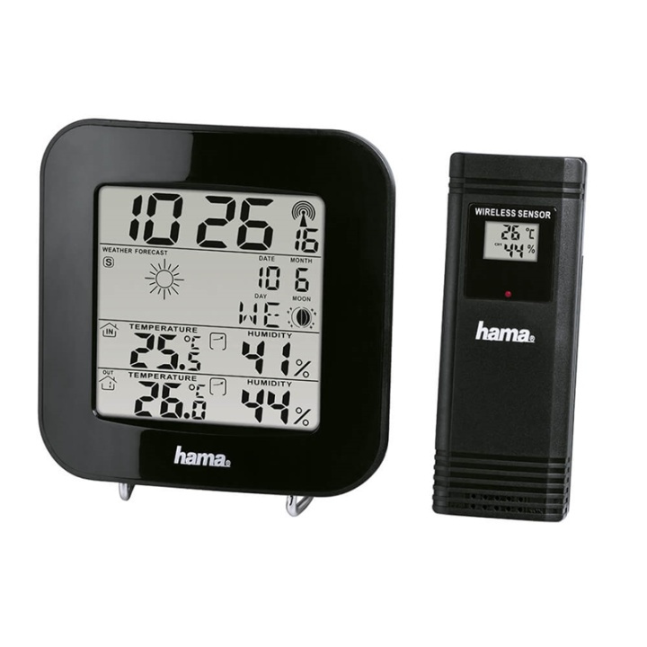 Hama Weatherstation EWS-200 Black in the group HOME, HOUSEHOLD & GARDEN / Fans & Climate products / Thermometers & Weather stations at TP E-commerce Nordic AB (38-90738)