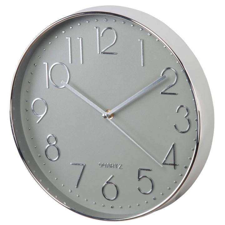 Hama Väggklocka Elegant Silver/Grå in the group HOME, HOUSEHOLD & GARDEN / Watches & Counters / Wall clocks at TP E-commerce Nordic AB (38-90748)