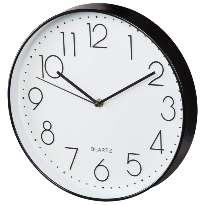 HAMA Wall Clock Elegant Black/White in the group HOME, HOUSEHOLD & GARDEN / Watches & Counters / Wall clocks at TP E-commerce Nordic AB (38-90749)