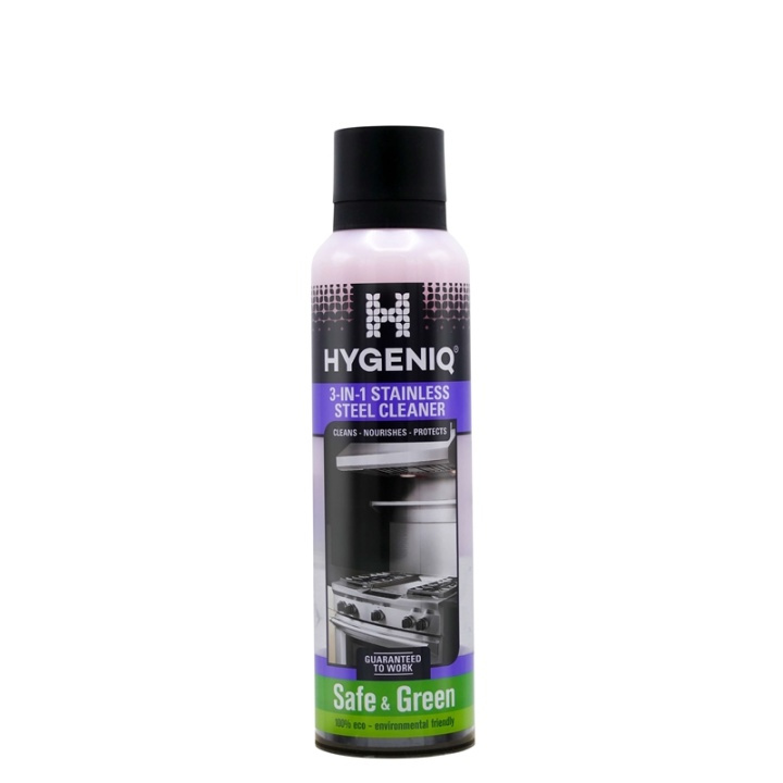 HYGENIQ 3-IN-1 STAINLESS STEEL CLEANER Rostfritt Stål 185ml in the group HOME, HOUSEHOLD & GARDEN / Cleaning products / Cleaning products at TP E-commerce Nordic AB (38-90822)