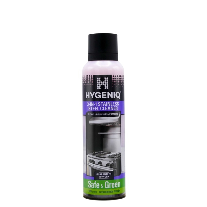 Hygeniq 3-IN-1 STAINLESS STEEL CLEANER Rostfritt Stål 185ml in the group HOME, HOUSEHOLD & GARDEN / Cleaning products / Cleaning products at TP E-commerce Nordic AB (38-90822)