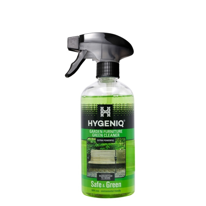 HYGENIQ GARDEN FURNITURE GREEN CLEANER Beläggning Trädgårdsmöbler 500ml in the group HOME, HOUSEHOLD & GARDEN / Garden products / Cleaning at TP E-commerce Nordic AB (38-90838)