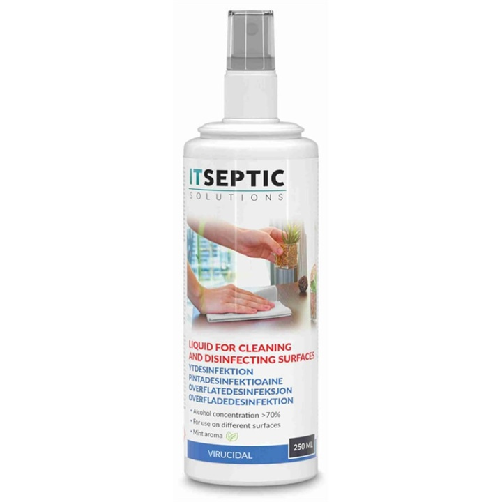 ITSEPTIC Surface Disinfection Liquid >70% Alcohol 250ml in the group HOME, HOUSEHOLD & GARDEN / Cleaning products / Surface disinfectant at TP E-commerce Nordic AB (38-90862)