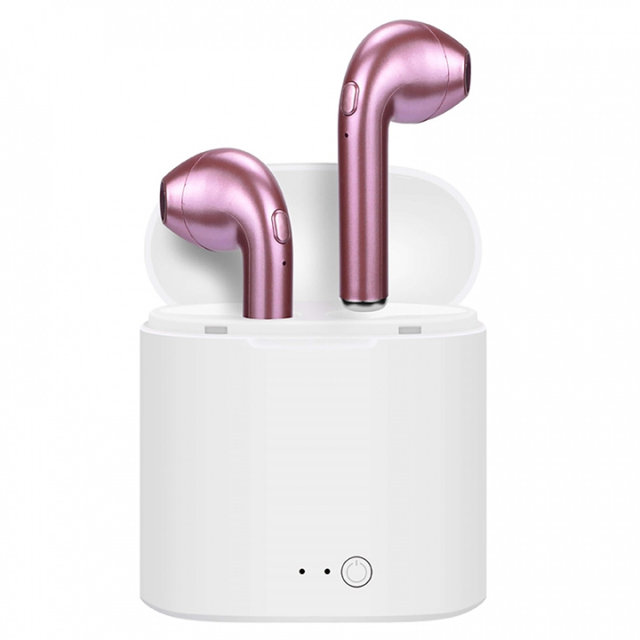 Ledwood Headphones I7S True Wireless In-Ear Pink Mic in the group HOME ELECTRONICS / Audio & Picture / Headphones & Accessories / Headphones at TP E-commerce Nordic AB (38-90960)