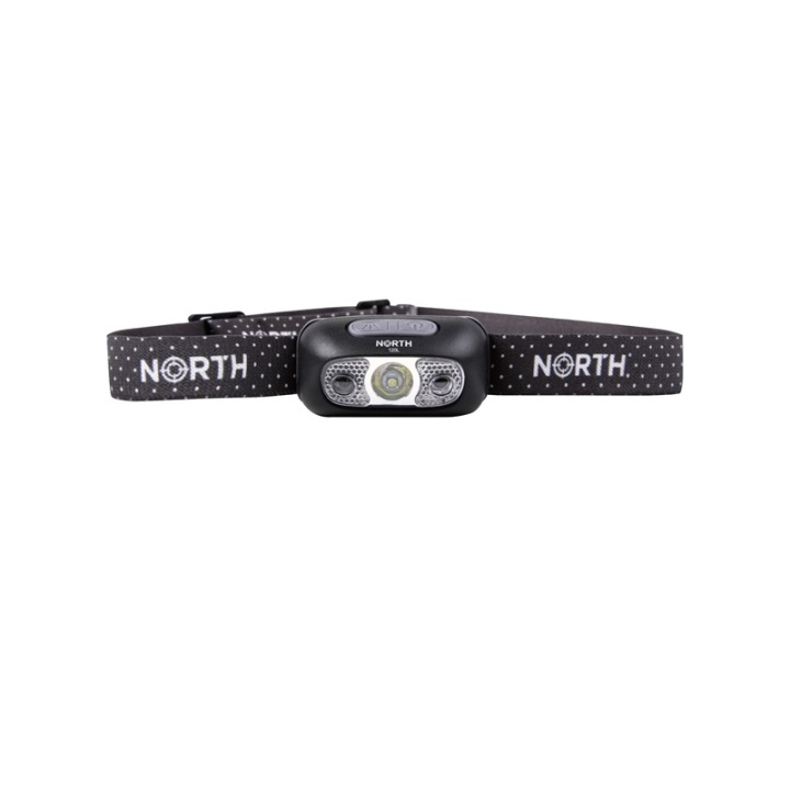 NORTH Headlight 120 Lumen Black ca 65m Sensor control in the group Sport, leisure & Hobby / Flashlights & Head lamps / Headlamps at TP E-commerce Nordic AB (38-91026)