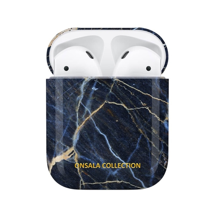 ONSALA Airpods Case 1st and 2nd Gen. Black Galaxy Marble in the group HOME ELECTRONICS / Audio & Picture / Headphones & Accessories / Accessories at TP E-commerce Nordic AB (38-91036)