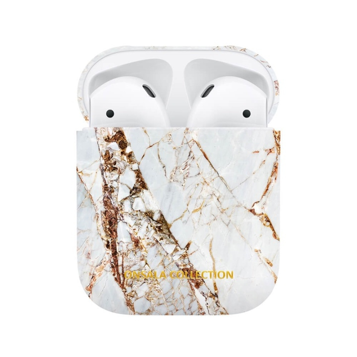 ONSALA Airpods Case 1st and 2nd Gen. White Rhino Marble in the group HOME ELECTRONICS / Audio & Picture / Headphones & Accessories / Accessories at TP E-commerce Nordic AB (38-91039)