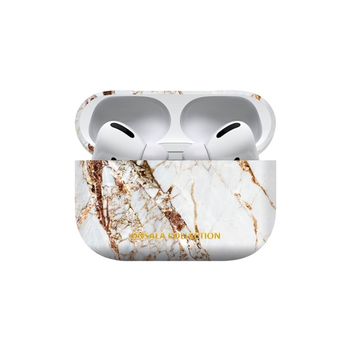 ONSALA Airpods Pro Case White Marble 1st and 2nd Gen in the group HOME ELECTRONICS / Audio & Picture / Headphones & Accessories / Accessories at TP E-commerce Nordic AB (38-91043)