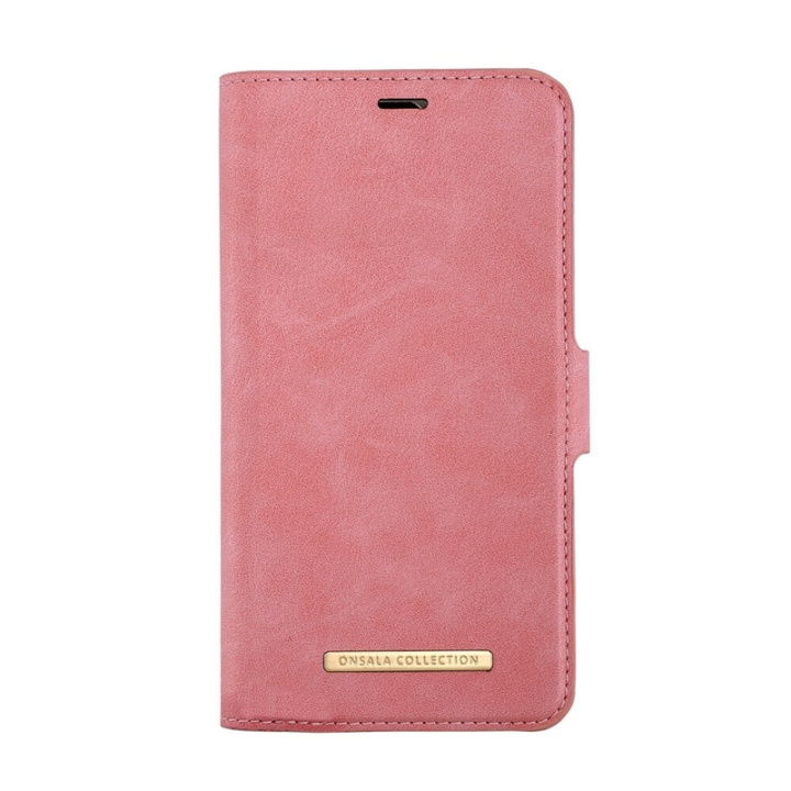 ONSALA Wallet Case iPhone 12 Mini Dusty Pink in the group SMARTPHONE & TABLETS / Phone cases / Apple / iPhone 12 Mini / Wallet Case at TP E-commerce Nordic AB (38-91062)