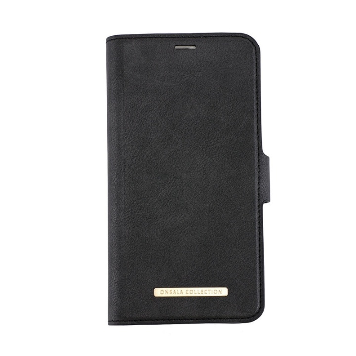 ONSALA Wallet Case Midnight Black - iPhone 12 / 12 Pro in the group SMARTPHONE & TABLETS / Phone cases / Apple / iPhone 12 / Wallet Case at TP E-commerce Nordic AB (38-91066)