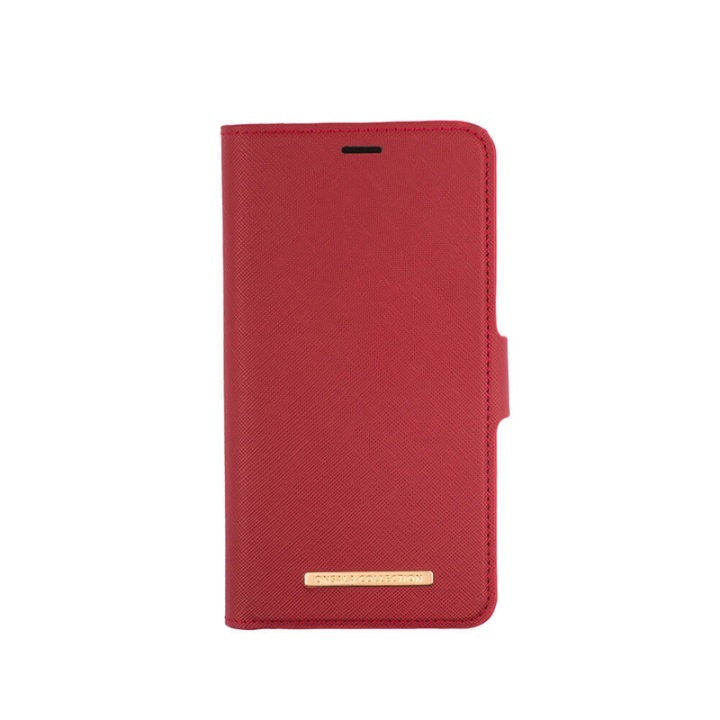 Onsala Wallet Case iPhone 12 Mini Saffiano Red in the group SMARTPHONE & TABLETS / Phone cases / Apple / iPhone 12 Mini / Wallet Case at TP E-commerce Nordic AB (38-91070)