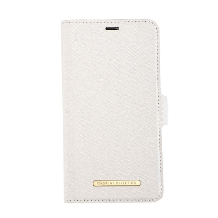 Onsala Wallet Case Saffiano White - iPhone 12 / 12 Pro in the group SMARTPHONE & TABLETS / Phone cases / Apple / iPhone 12 / Wallet Case at TP E-commerce Nordic AB (38-91073)