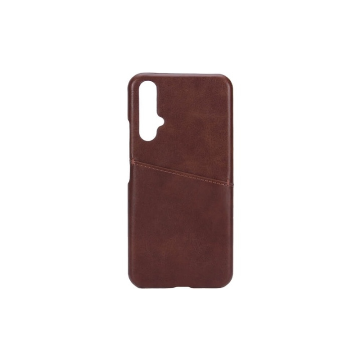Onsala Mobilecover Brown Huawei Nova 5T Creditcard Pocket in the group SMARTPHONE & TABLETS / Phone cases / Huawei/Honor at TP E-commerce Nordic AB (38-91076)