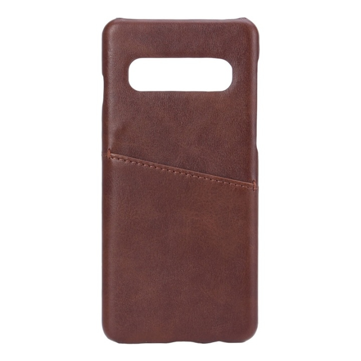 ONSALA Mobilecover Brown Samsung S10 Creditcard Pocket in the group SMARTPHONE & TABLETS / Phone cases / Samsung at TP E-commerce Nordic AB (38-91092)