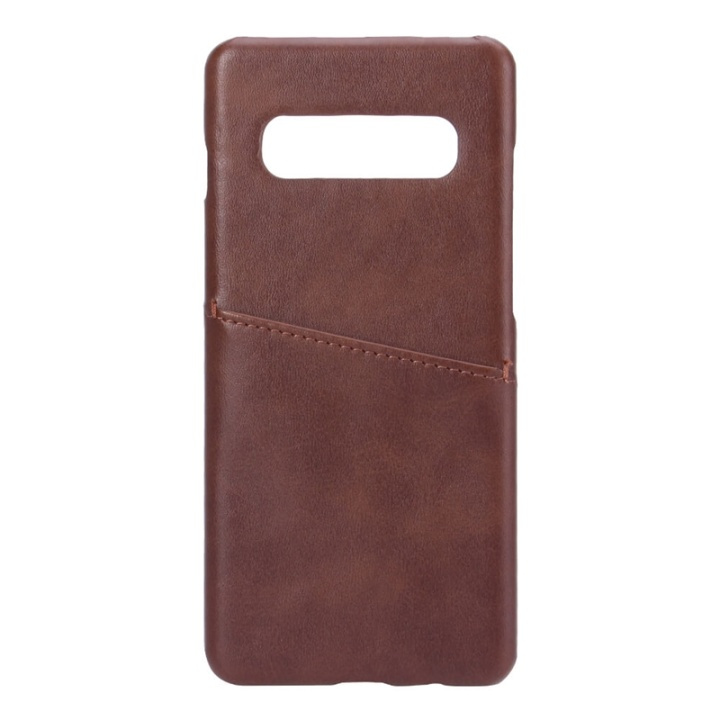 ONSALA Mobilecover Brown Samsung S10 Plus Creditcard Pocket in the group SMARTPHONE & TABLETS / Phone cases / Samsung at TP E-commerce Nordic AB (38-91093)